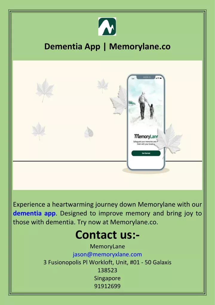 dementia app memorylane co