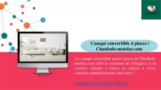 canap convertible 4 places chatdodo matelas com