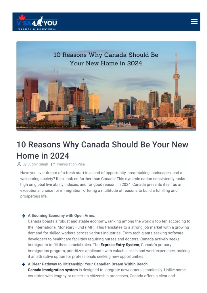 10 reasons why canada should be your new home