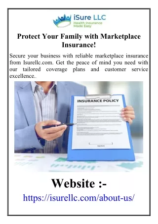 Protect Your Family with Marketplace Insurance!