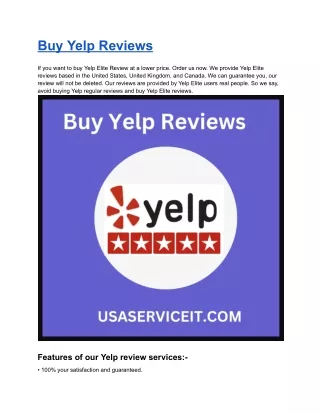 buy yelp reviews