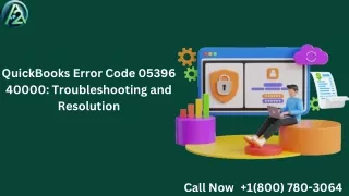 How to Resolve QuickBooks Error Code 05396 40000