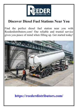 Discover Diesel Fuel Stations Near You