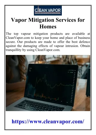 Vapor Mitigation Services for Homes