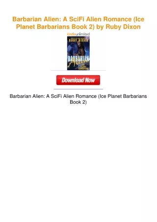 Barbarian Alien: A SciFi Alien Romance (Ice Planet Barbarians Book 2) by