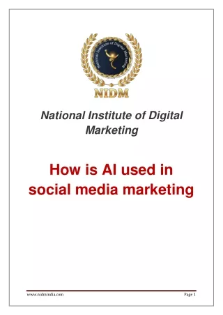 How is AI used in social media marketing