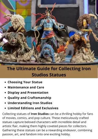 The Ultimate Guide for Collecting Iron Studios Statues