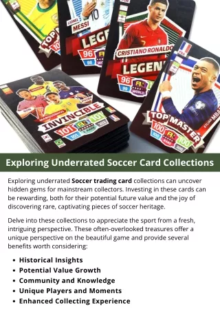 Exploring Underrated Soccer Card Collections