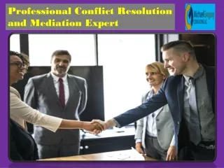 Professional Conflict Resolution and Mediation Expert