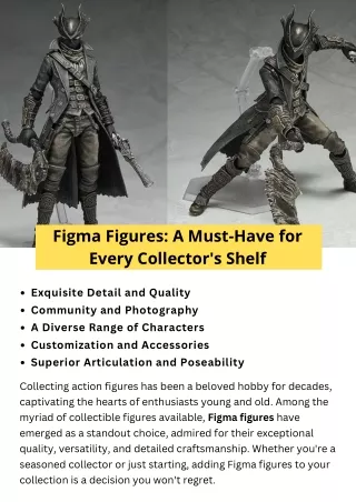 Figma Figures: A Must-Have for Every Collector's Shelf