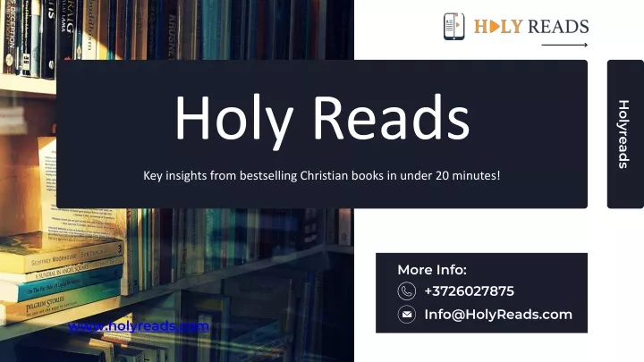 holy reads