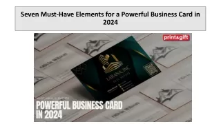 Seven Must-Have Elements for a Powerful Business Card in 2024