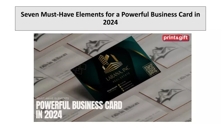 seven must have elements for a powerful business card in 2024