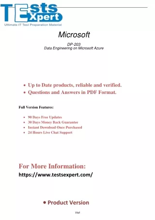 Master Data Engineering DP-203 Microsoft Azure Exam