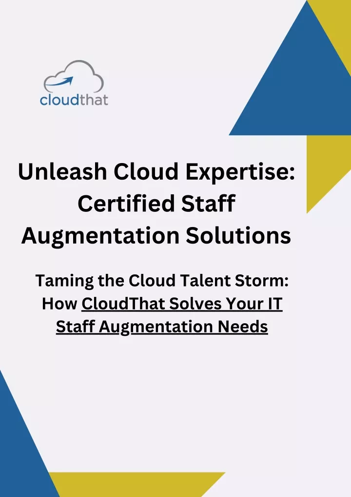 unleash cloud expertise certified staff