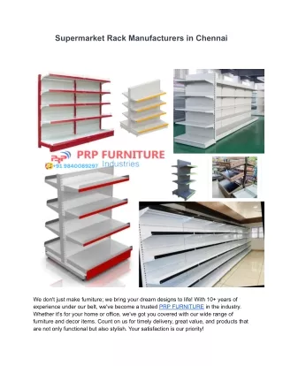 Supermarket Rack Manufacturers in Chennai