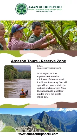Amazon Adventures: Explore the Heart of Peru.