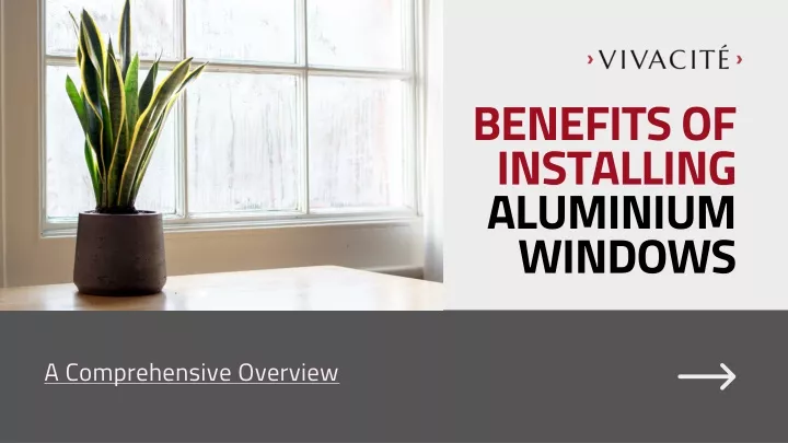 benefits of installing aluminium windows