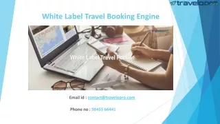 White Label Travel Booking Engine