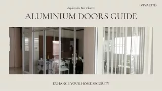 The Ultimate Guide to Choosing Aluminium Doors for Your Home