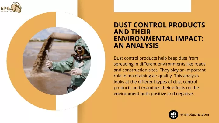 dust control products and their environmental