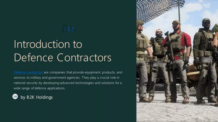 introduction to defence contractors