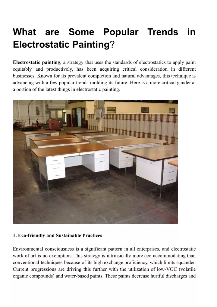 what electrostatic painting