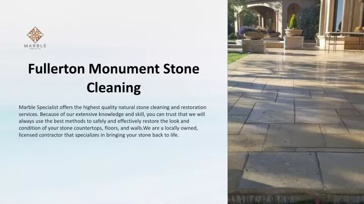 fullerton monument stone cleaning