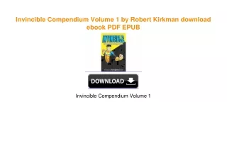 Invincible Compendium Volume 1 by Robert Kirkman EBook