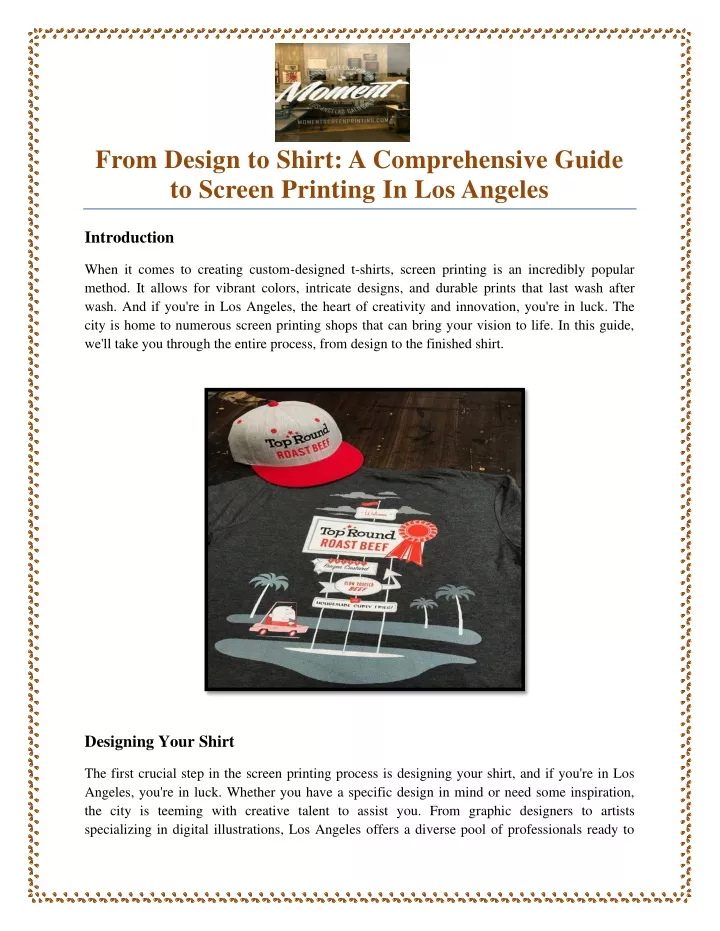 from design to shirt a comprehensive guide