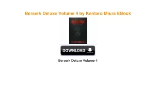 Berserk Deluxe Volume 4 by Kentaro Miura [KINDLE EBOOK EPUB]