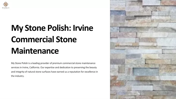 my stone polish irvine commercial stone