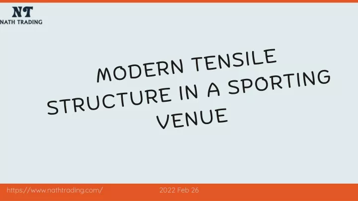 modern tensile structure in a sporting venue