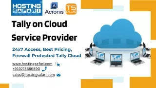 Tally on Cloud Service Provider