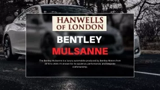 Used Rolls Royce and Bentley cars for Sale  Hanwells of London