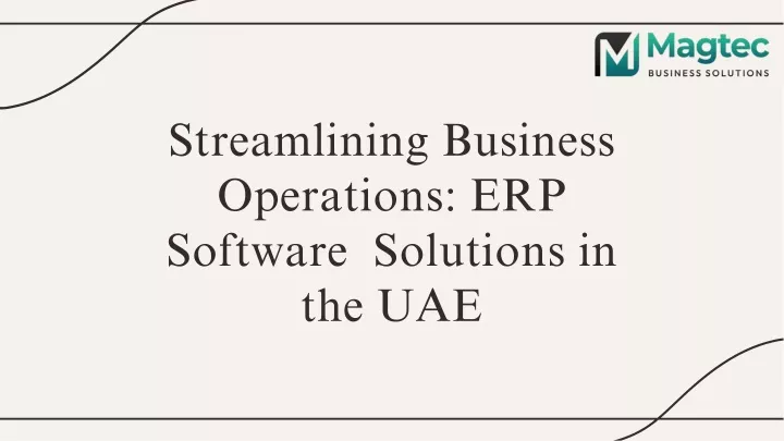 streamlining business operations erp software