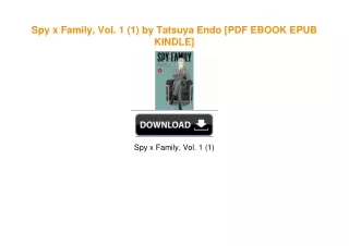 Spy x Family, Vol. 1 (1) by Tatsuya Endo download ebook PDF EPUB