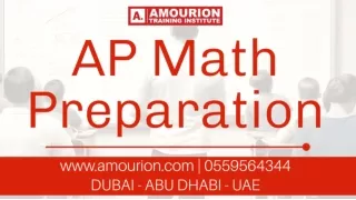 0559564344 | www.amourion.com | Get Expert AP Math Tutoring and AP Exam Preparation Classes with Amourion in Dubai