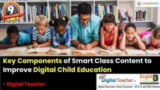 Key Components of Smart Class Content to Improve Digital Child Education