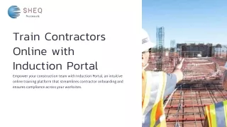 Train contractors online using Induction Portal software