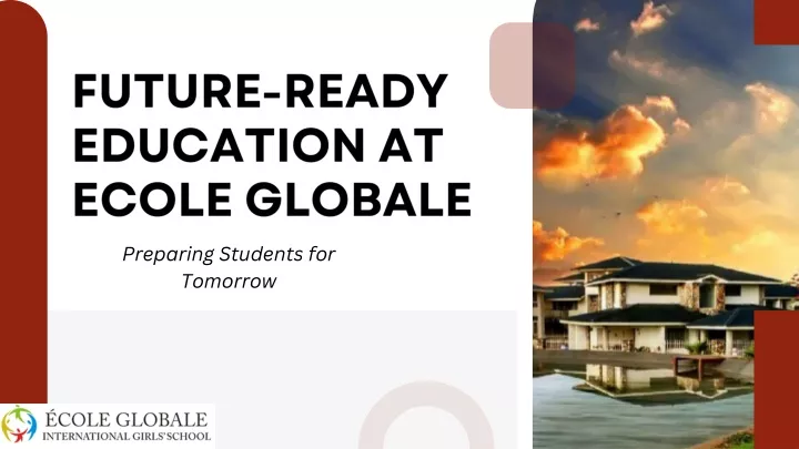 future ready education at ecole globale