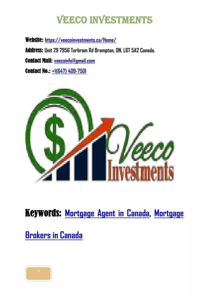 website website https veecoinvestments ca home