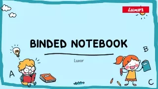 Binded notebook