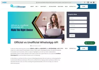 Official vs Unofficial WhatsApp API