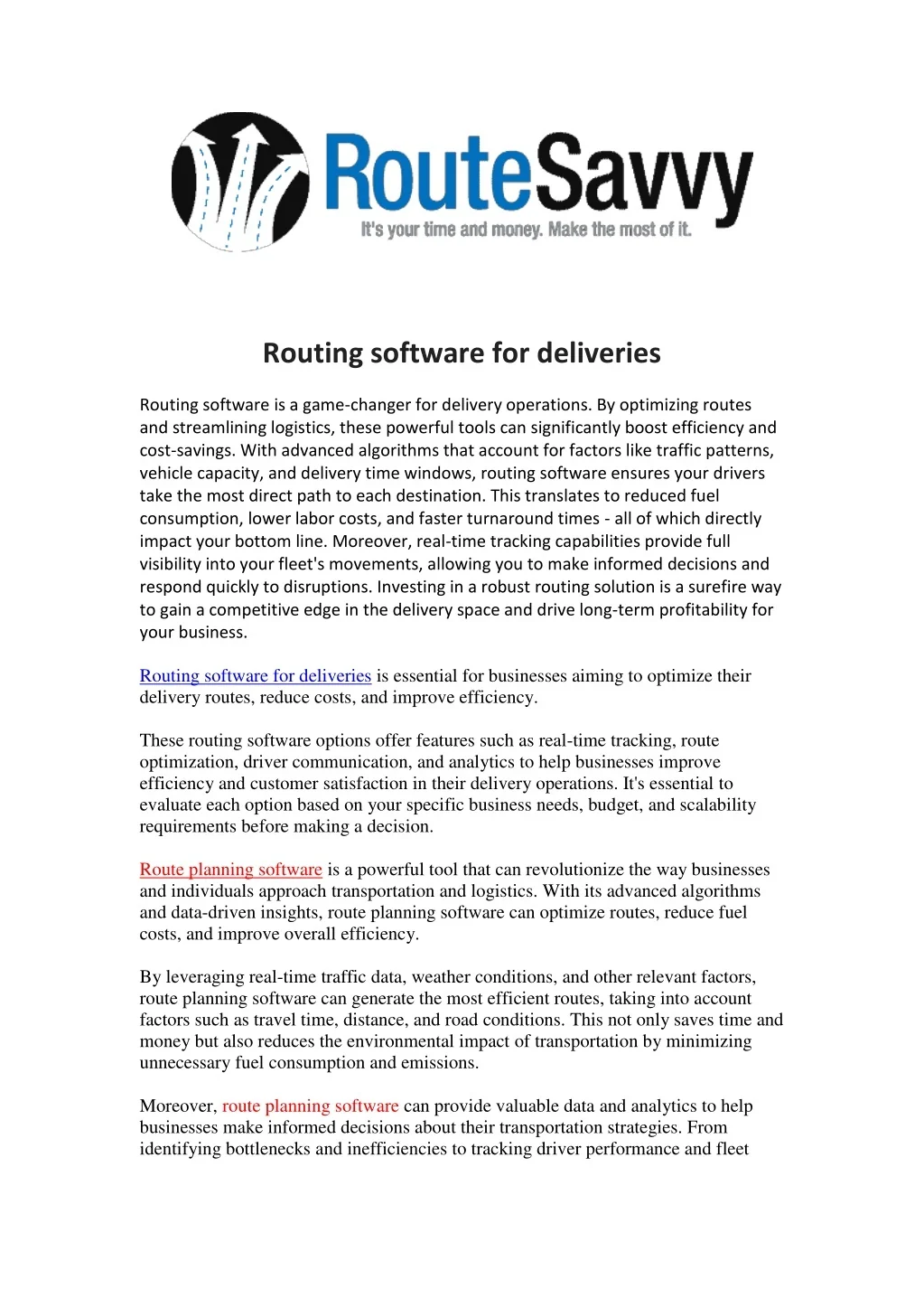 PPT - Routing software for deliveries PowerPoint Presentation, free ...