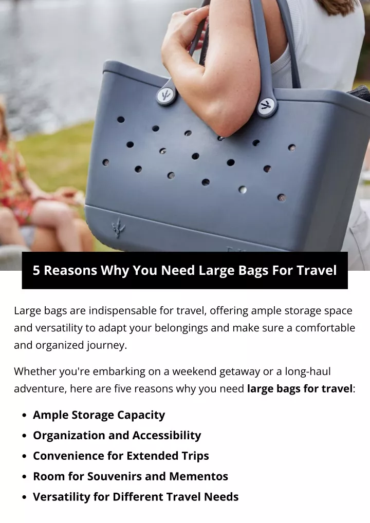 5 reasons why you need large bags for travel