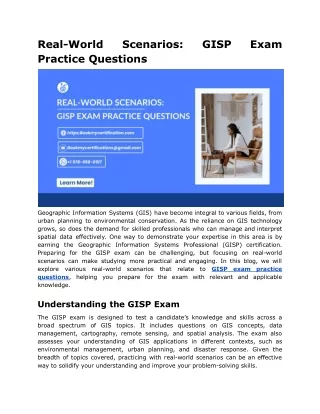Real-World Scenarios_ GISP Exam Practice Questions