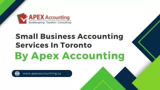 Small Business Accounting Services In Toronto By Apex Accounting