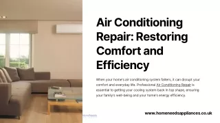 Reliable Air Conditioning Repair Services by homeneedsappliances
