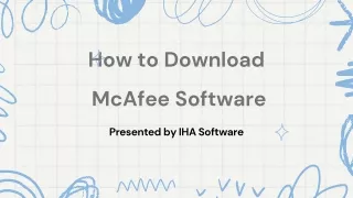 how to download mcafee software